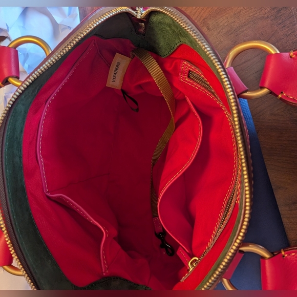 Dooney & Bourke Florentine Cameron Satchel In FUSHIA NWOT - Picture 8 of 9